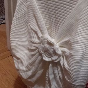 Wrap Shawl Shrug White